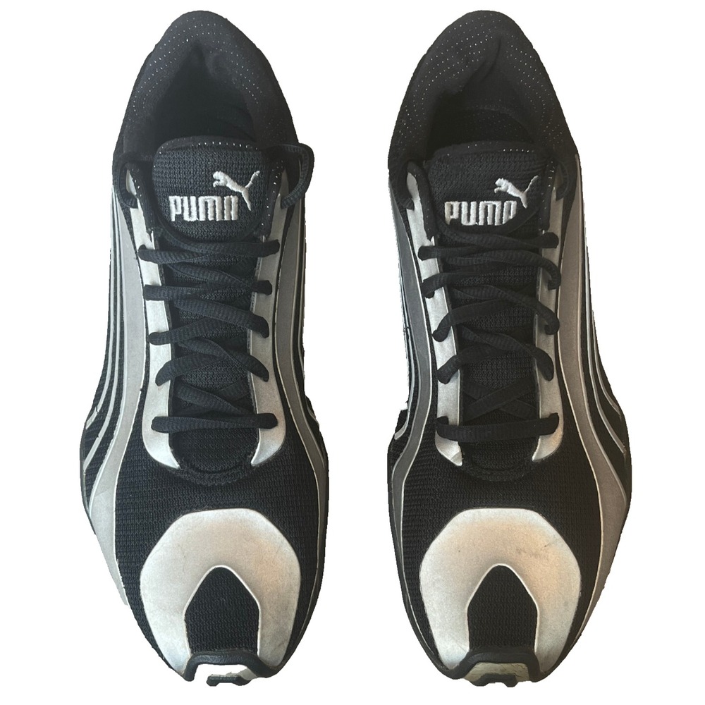 Puma Cell Irie Le Driving Shoe Sneakers Metallic Silver Black Mens 10 UK 9 EU 43